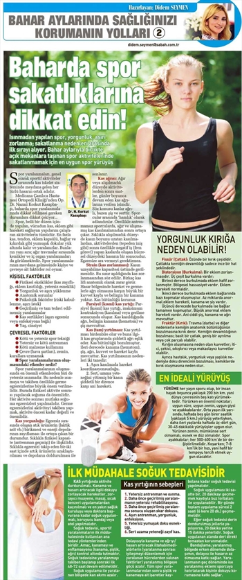 Baharda Spor Sakatlıklarına Dikkat Edin! 