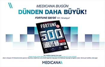 Medicana dünden çok daha büyük: Fortune 500’ün 127. Sırasındayız