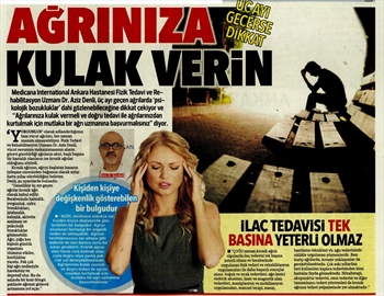 AĞRINIZA KULAK VERİN