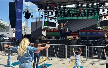 Shop & Joy Festivali’nde Miniklerle Hareket Egzersizleri Yaptık