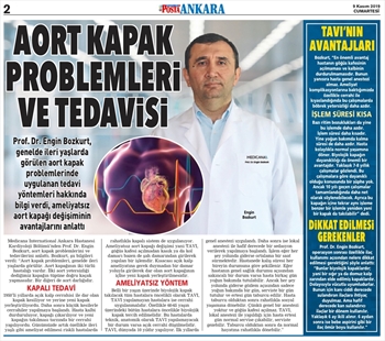 Aort Kapak Problemleri ve Tedavisi